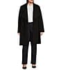 Lauren Ralph Lauren Plus Size Oversized Shawl Collar Belted Wrap Coat, Color:Black - Image 3