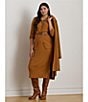 Lauren Ralph Lauren Plus Size Rib-Knit Pull-On Side Slit Midi Coordinating Pencil Skirt, Color:Cinnamon Bark - Image 5