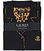 Lauren Ralph Lauren Plus Size Solid Long Sleeve Notch Collar Jersey Knit Pant Pajama Set - Image 5