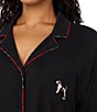 Lauren Ralph Lauren Plus Size Solid Long Sleeve Notch Collar Jersey Knit Sleepshirt - Image 3
