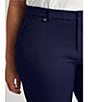 Color:Lauren Navy - Image 4 - Plus Size Stretch Cotton Twill Shorts