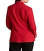 Lauren Ralph Lauren Plus Stretch Pique Notch Lapel Long Sleeve Blazer - Image 2