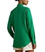 Lauren Ralph Lauren Point Collar Long Roll-Tab Sleeve Button Front Linen Shirt, Color:Stem - Image 2