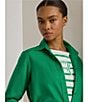 Lauren Ralph Lauren Point Collar Long Roll-Tab Sleeve Button Front Linen Shirt, Color:Stem - Image 7