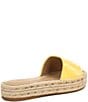 Color:Primrose Yellow - Image 2 - Polly Burnished Leather Espadrille Sandals