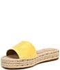 Color:Primrose Yellow - Image 4 - Polly Burnished Leather Espadrille Sandals