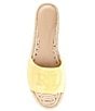 Color:Primrose Yellow - Image 5 - Polly Burnished Leather Espadrille Sandals