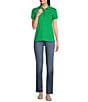 Color:Green Topaz - Image 3 - Polo Collar Short Sleeve Shirt