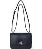 Lauren Ralph Lauren Quilted Nappa Leather Medium Sophee Shoulder Bag, Color:Navy - Image 1