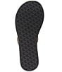 Color:Black - Image 6 - Regina Nappa Leather Flip-Flop Sandals