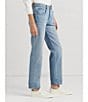 Color:Blue - Image 6 - Relaxed Tapered Mid Rise Ankle Jeans