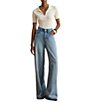 Lauren Ralph Lauren Ribbed Knit Polo Collar Short Sleeve Sweater - Image 3