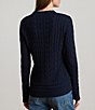 Lauren Ralph Lauren Ribbed Knit V-Neck Long Sleeve Cricket Sweater Top - Image 2