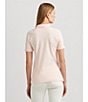 Color:Pink Opal - Image 5 - Ribbed Point Collar Short Sleeve Polo Shirt