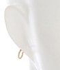 Color:Gold - Image 2 - Rope Huggie Earrings