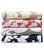Color:Club Navy - Image 2 - Sanders Floral Antimicrobial Bath Towels