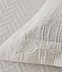 Color:White - Image 5 - Sascha Textured Matelasse Cotton Duvet Cover Set