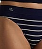 Color:Navy - Image 4 - Seamless Striped Jersey Thong