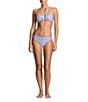 Lauren Ralph Lauren Seaside Stripe Shirred Underwire Bandeau Swim Top & Moderate Coverage Hipster Swim Bottom - Image 2