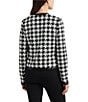 Color:Winter Cream - Image 2 - Sequined Houndstooth Cropped Jacket