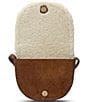 Lauren Ralph Lauren Shearling-Trim Medium Witley Crossbody Bag, Color:Tobacco - Image 4