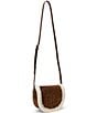 Lauren Ralph Lauren Shearling-Trim Medium Witley Crossbody Bag, Color:Tobacco - Image 5