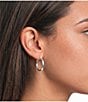 Lauren Ralph Lauren Silver Gradual Hoop Earrings - Image 2