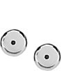 Lauren Ralph Lauren Silver Stud Earrings, Color:Silver - Image 1