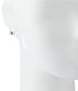 Lauren Ralph Lauren Silver Stud Earrings, Color:Silver - Image 2