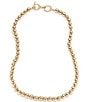Lauren Ralph Lauren Bead Collar Necklace, Color:Gold - Image 1