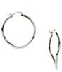 Lauren Ralph Lauren Silver Tone Hoop Earrings - Image 1