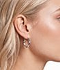 Lauren Ralph Lauren Silver Tone Huggie Hoop Earrings - Image 2