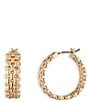 Lauren Ralph Lauren Small Chain Hoop Earrings - Image 1