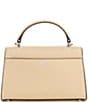 Lauren Ralph Lauren Farrah Small Leather Satchel Bag, Color:Beige - Image 2