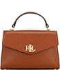 Lauren Ralph Lauren Farrah Small Leather Satchel Bag, Color:Lauren Tan - Image 1