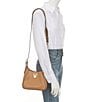 Lauren Ralph Lauren Small Tanner Leather Shoulder Bag, Color:Buff - Image 4