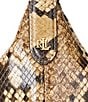Color:Python - Image 5 - Snakeskin Small Kassie Convertible Shoulder Crossbody Bag