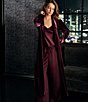 Lauren Ralph Lauren Solid Velvet Long Sleeve Shawl Collar Long Robe - Image 5