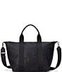 Lauren Ralph Lauren Stevie Nylon Top Zip Tote Bag, Color:Black - Image 1