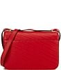 Lauren Ralph Lauren Stitched Nappa Leather Medium Sophee Bag, Color:Red - Image 2