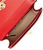 Lauren Ralph Lauren Stitched Nappa Leather Medium Sophee Bag, Color:Red - Image 3