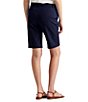 Color:Navy - Image 2 - Stretch Cotton Bermuda Shorts