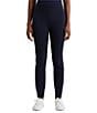 Color:Lauren Navy - Image 1 - Stretch Cotton-Blend Pull-On Straight Pants
