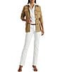 Lauren Ralph Lauren Premier Shape Memory Stretch Denim Straight Leg Ankle Jeans - Image 3