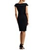 Color:Black - Image 2 - Stretch Jersey Off-the-Shoulder Sheath Dress