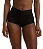 Lauren Ralph Lauren Stretch-Lace High-Rise Boy Short, Color:Black - Image 1