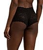 Color:Black - Image 2 - Stretch-Lace High-Rise Boy Short