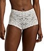 Color:Ivory - Image 1 - Stretch-Lace High-Rise Boy Short