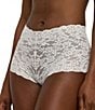 Lauren Ralph Lauren Stretch-Lace High-Rise Boy Short, Color:Ivory - Image 3