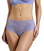 Lauren Ralph Lauren Stretch Lace Moderate Coverage Cheeky Hipster Panty, Color:Soft Hydrangea - Image 1